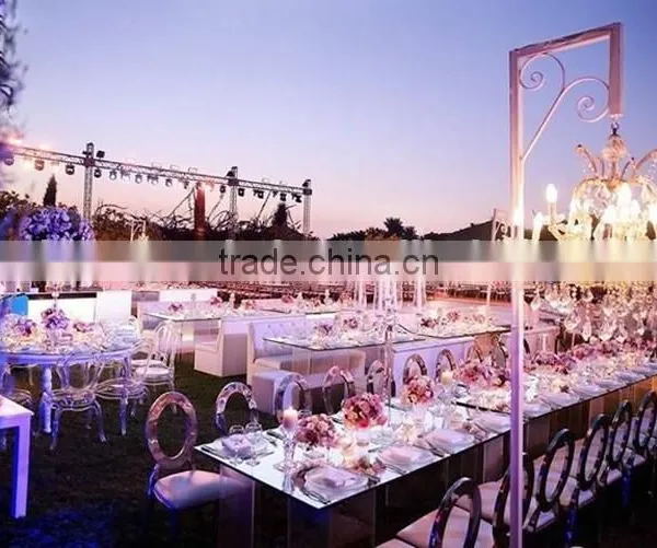 Moveable Mirror Galsss Party Dining Table /wedding Dining Table photo-2
