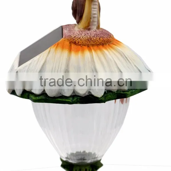 Mixed Poly Resin Deco Solar Path Garden Lawn Stake Light photo-5