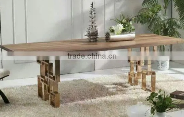 Hot Sale Modern Stainless Steel Table Legs Dining Room Furniture Wooden Table Accessories photo-2