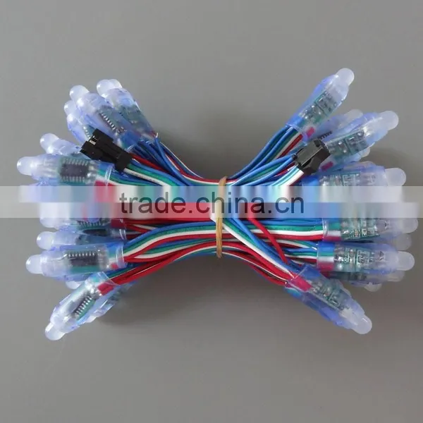 F8 RGB LED Straw Light for Holiday Decoration/Full Color 12mm LED Christmas Decoration Light photo-2