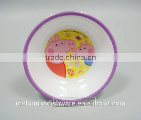 Food Grade Safety 100% Melamine Kid Children Dinnerware Set/kid Children Dinner Bowl and Cup photo-3