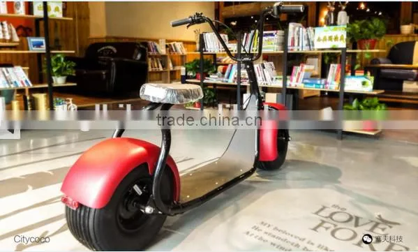 2017 THE BEST QUALITY Most Fashionable Citycoco 2 Wheel Electric Scooter, Adult Electric Motorcycle photo-6