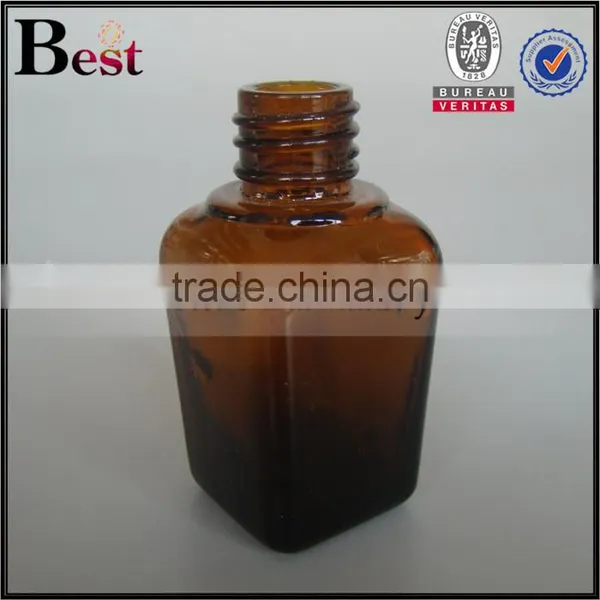 25ml Flat Amber Glass Bottle Wholesale Essential Oil Flat Amber Glass Bottle photo-6