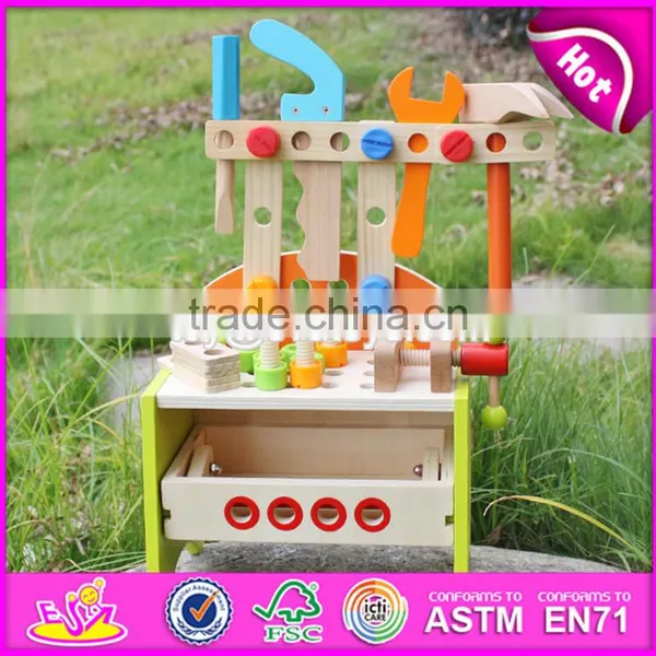 2017 New Products Preschool Toy Wooden Kids Tool Bench W03D030 photo-2