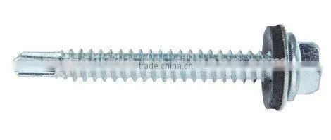 Made in China ! Hex Head Self Drilling Screw/roofing Galvanized Self-drilling Screw With EPDM Washer photo-3