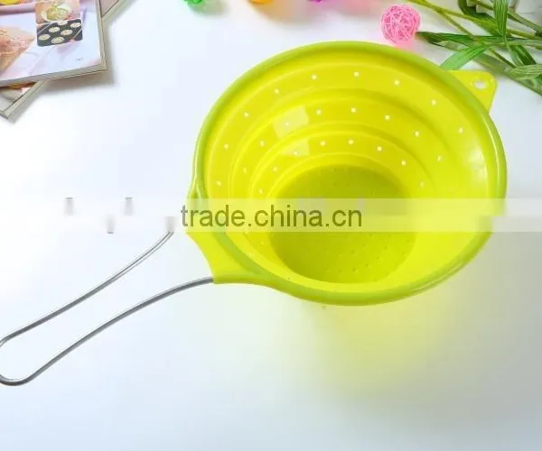 Folding Food Silicone Strainer,Silicone Kitchenware,Kitchen Tools photo-6
