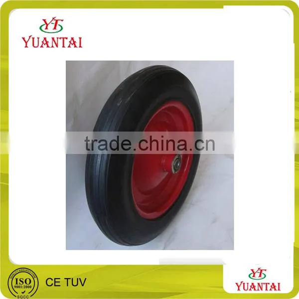 High Quality Solid Rubber Coated Wheel Barrow Tire 300/350/400/450/650 photo-2
