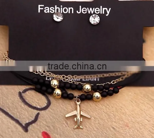 Hot Selling Starfish Charm Custom Charm Seed Bead Multi-strand Bracelets Earrings Set From Yiwu Factory photo-3