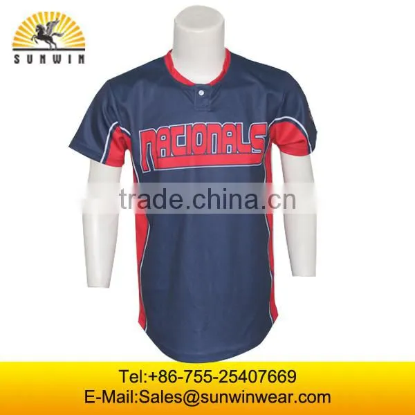 Hot Sale Full Dye Sublimation Baseball Shirt Custom Softball Jerseys Wholesales photo-2