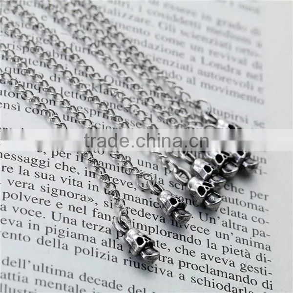 Ear Cuff Clip On Stud Wrap Earrings Antique Silver Tassel Halloween Skull 14.9cm x 3.4cm photo-2