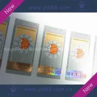 Silver Foil Embossing Paper Label