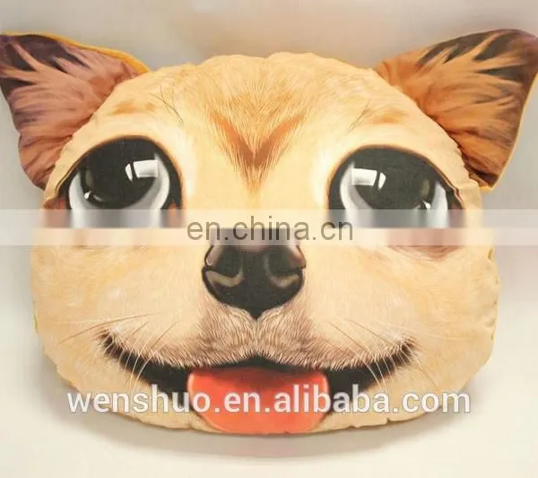 Fashion Cute Cat Face Cushion For Reading In Bed For 2015 photo-5
