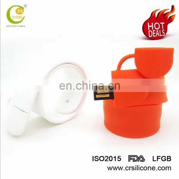 Custom Usb2.0 3.0 Christmas Gift Present Silicone Wristband/Convenient Bracelet Usb Flash Drive photo-3