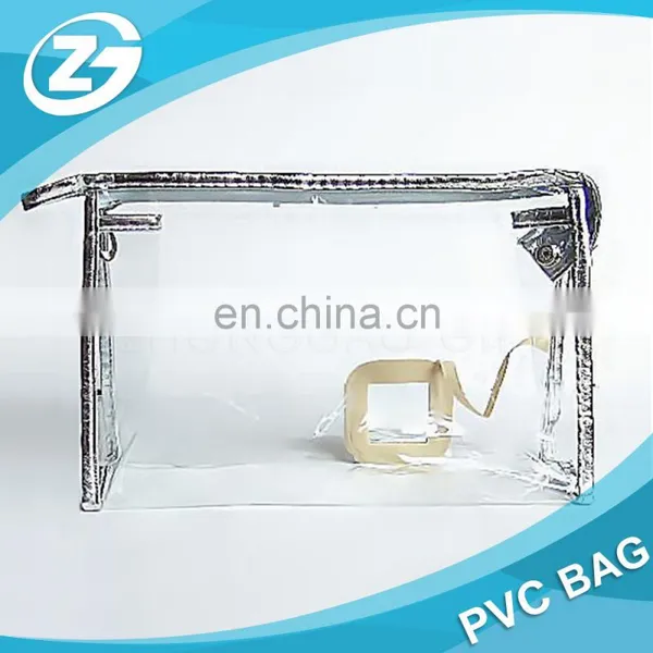 Cheap Zipper Top Waterproof Clear PVC Toiletry Bag photo-3