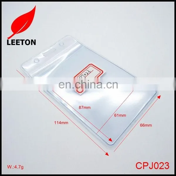 Cheap Transparent PVC ID Card Badge Holder photo-2