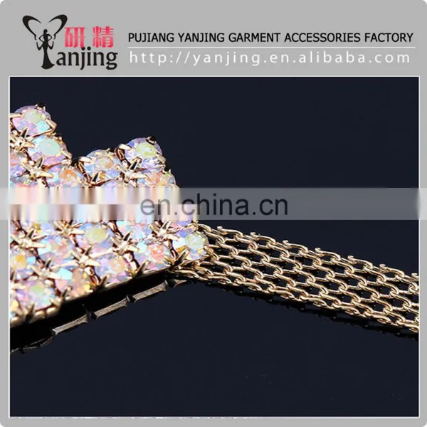Rhinestone Shoes Clip,rhinestone Metal Shoes Golden Chain Buckle photo-2