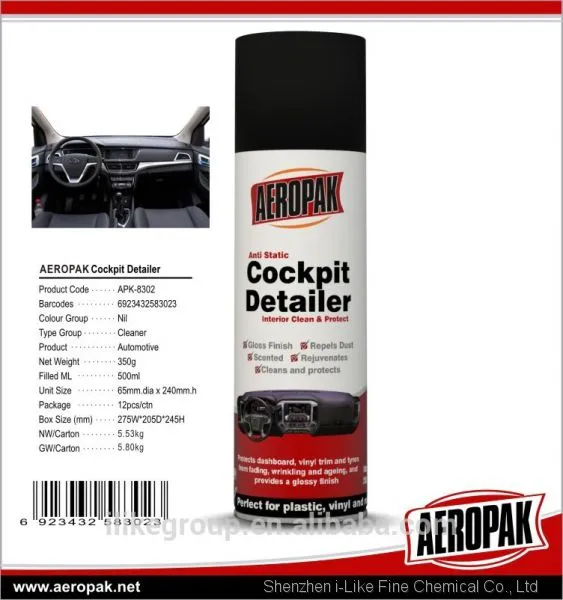 Auto Dashboard Cleaner Wax Spray Cockpit Detailer 500ml