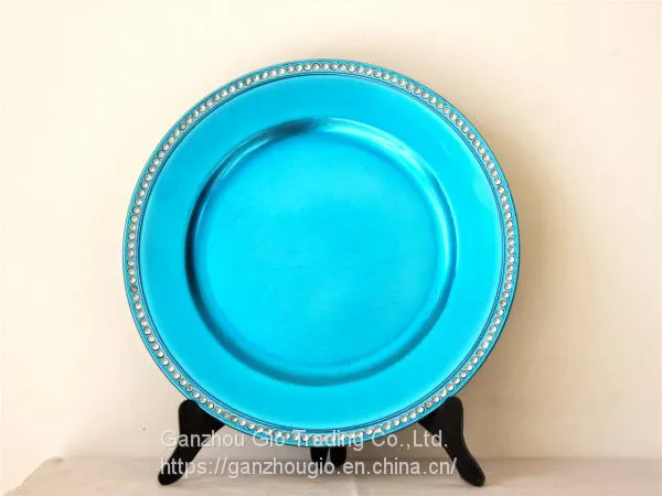 Plastic Charger Plate,christmas Decoration Plate Charger Plate Made in China YF-60535