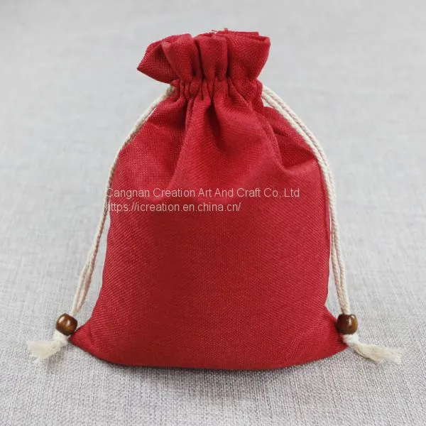 Small Size Various Colors Burlap Candy Bags Jute Wedding Gift Bag With Drawstring Wedding Party Favor Gift Pouches photo-3