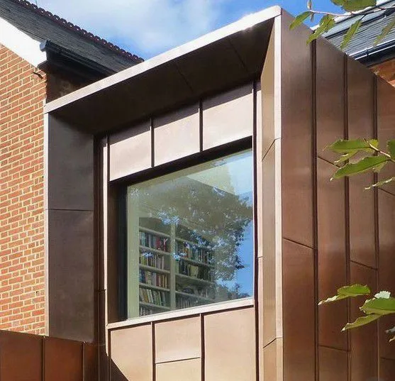 Wooden Finish Construction Exterior Wall Facade Solid Color Aluminum Panels With Pvdf Coated photo-4