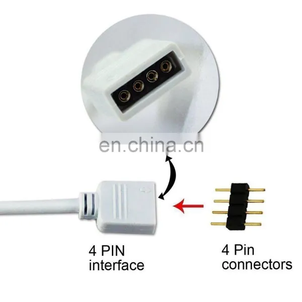 2M 6.6ft 4pin Extension Cable Connect Female Plug Used for SMD 5050 RGB LED Strip Light photo-3
