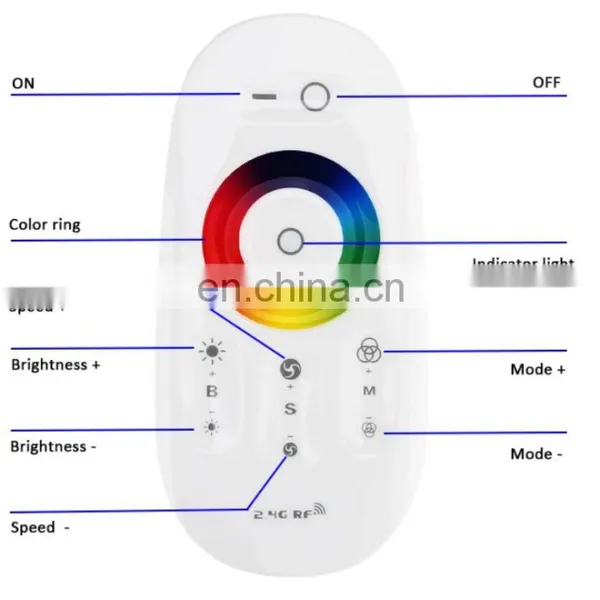 2.4G RGB/RGBW LED Controller With RF Touch Screen Wireless Remote Controller photo-5