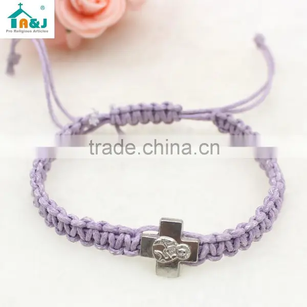 Saints Knotted Cord Bracelet photo-3