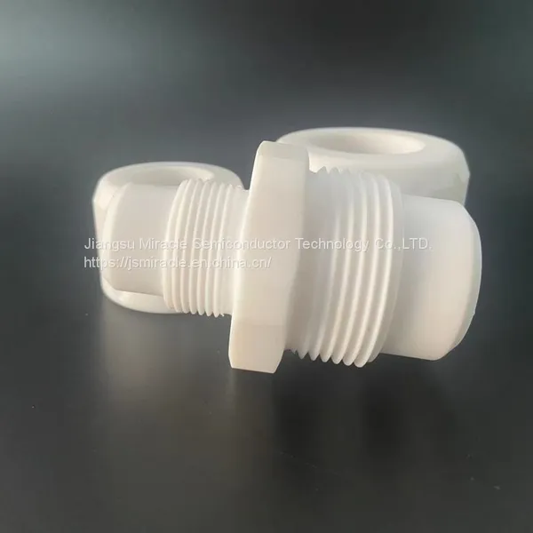 Water Repellency Corrosion Resistance White Virgin PTFE Straight Union Reducer 1 photo-3