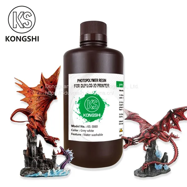 KS-3860 Water Washable Hard UV Resin Used for Making Models Photosensitive Resin Suitable for 3D Printers photo-5