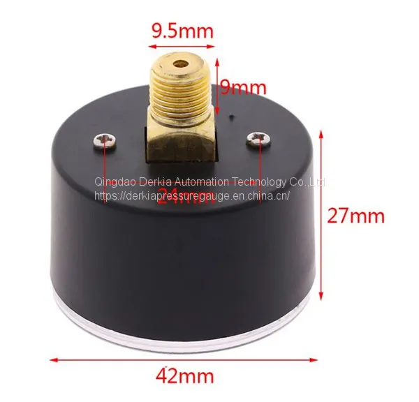 Air Compressor Hydraulic Hydraulic Derkia Pressure Gauge 0-12bar / 0-170psi photo-2