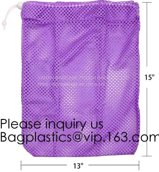 Mesh Laundry Bag Heavy Duty Drawstring Bag, Factories, College, Dorm, Travel Apartment Blouse, Hosiery, Stocking, Underwear Bags photo-3