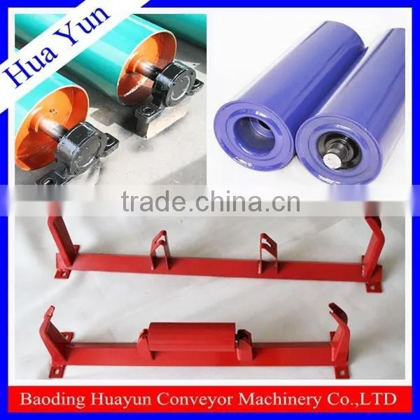 Baoding Huayun ISO Standard Belt Conveyor Parts With Idler Roller Pulley Bracket