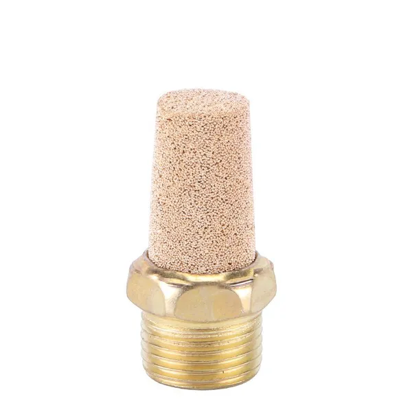 High Pressure 1/4 1/2 Brass Adjustable Pneumatic Air Compressor Silencer Exhaust Mufflers photo-2