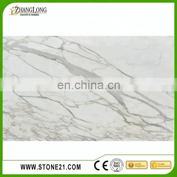 Hot Sale Calacata Oro Marble, White Marble Tiles photo-5