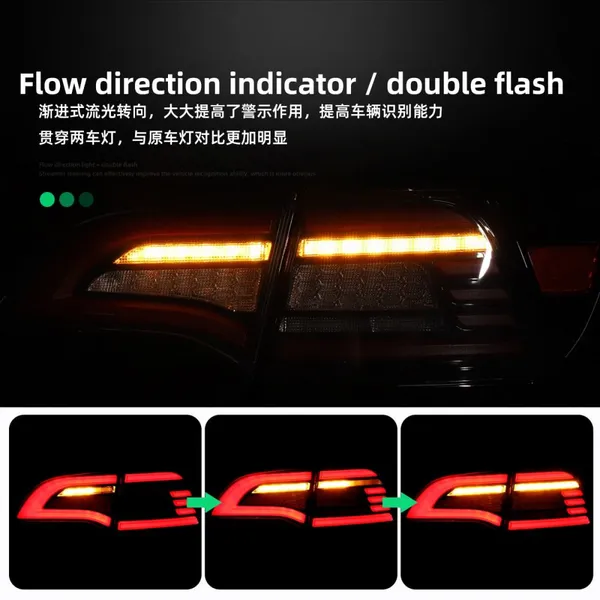 Tesla Model 3 Model Y Car LED Tail Light Taillight Rear Running Light Brake Reverse Lamp photo-2