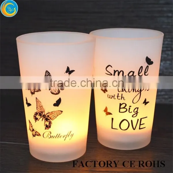 Popular Words Candle Holder Black and White Design / Float for Oil Candle photo-2