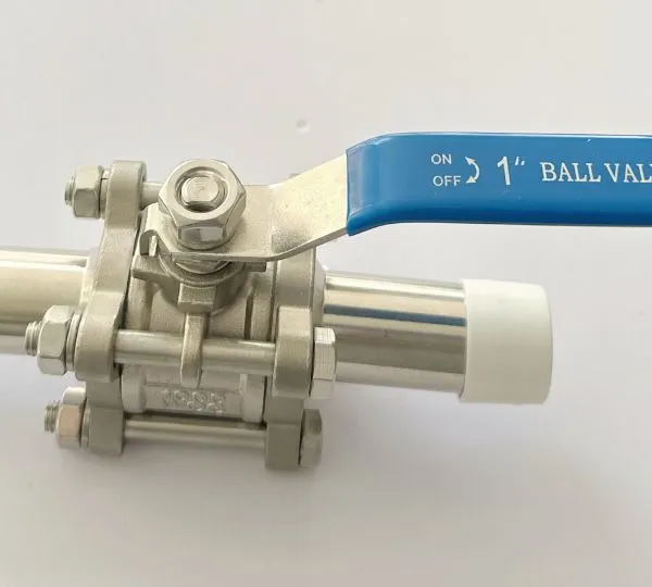 Extended Welding Ball Valve in 316L Stainless Steel With Standard Compliant