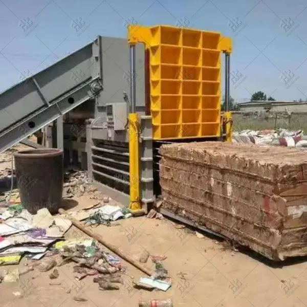 Used Pet Bottle Carpet Cardboard Compactor Plastic Bottle Baler Machine photo-4