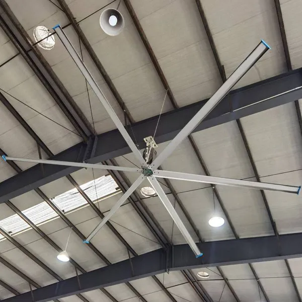 Ningbo Industrial Large Ceiling Fan, Extra-large Fan for Workshop and Warehouse Cooling, Bailing Imported Energy-saving Industrial Ceiling Fan