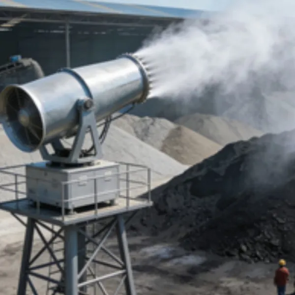 Eagle Eye AI Smart Fog Cannon Machine - Automatic Spray Dust Suppression Sprayer for Coal Shed Closed Unloading Area photo-2