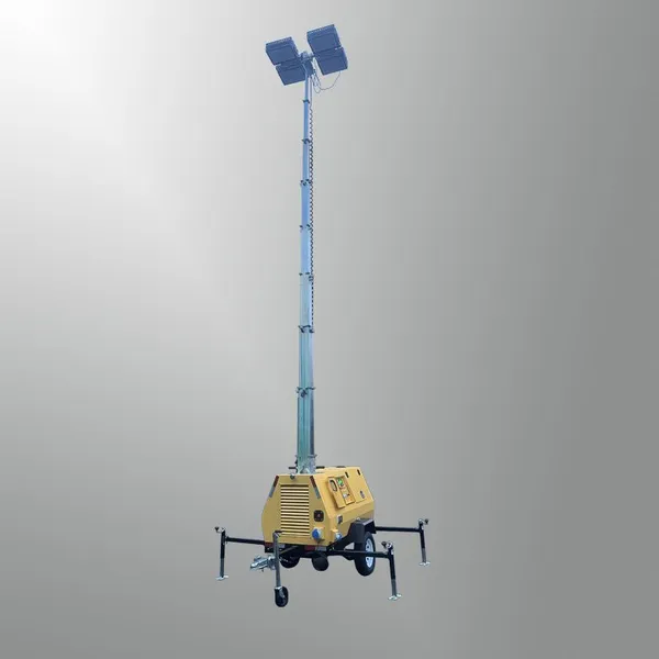 Automatic Hydraulic Lifting Light Tower Trailer Mounted Outdoor Mobile Lighting Tower photo-4