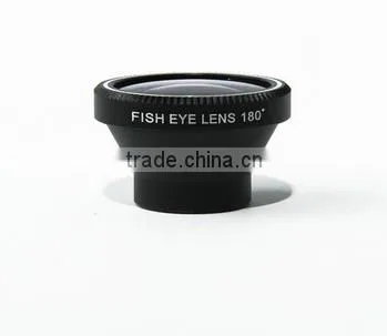 180 Degree Angle Detachable Fish Eye Lens For IPad IPhone 5 5S S4 S3 Note 2 Mobile Camera Android Phones Car Recorder Wholesale
