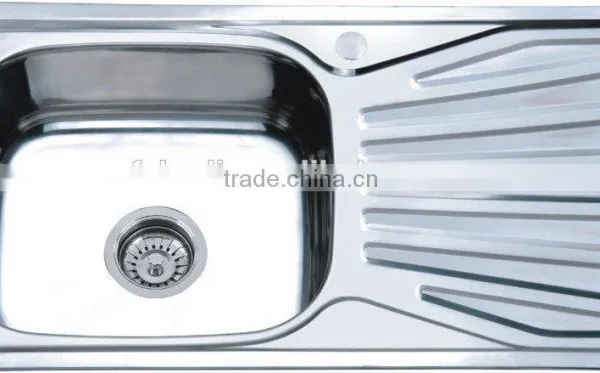 Kitchen Apron Single Bowl Stainless Steel Sink With Tray HD8143 photo-2