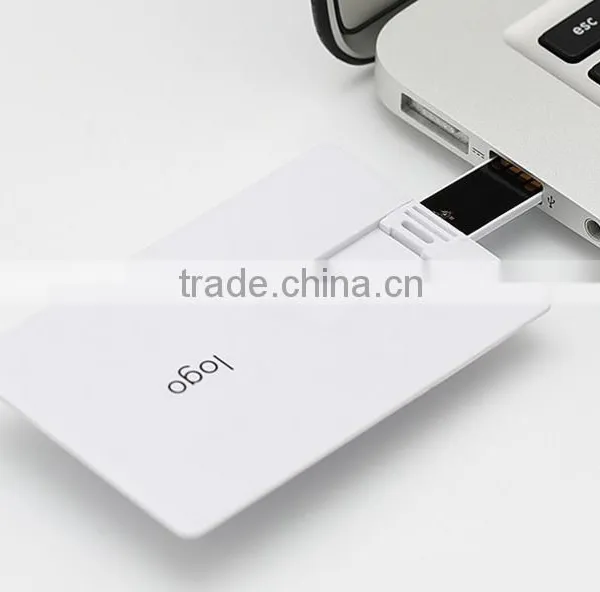 Custom White Card Usb Drives 1gb Printed photo-2