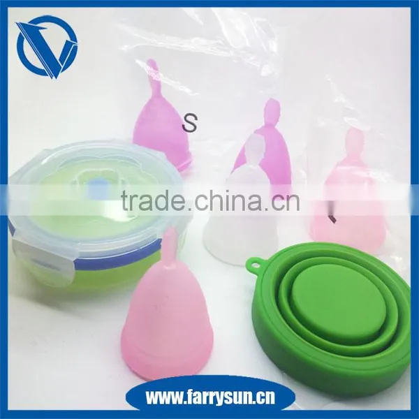 Resuable Lady Cup S/L Size FDA Approved Medical Grade Silicone Menstrual Cup photo-5