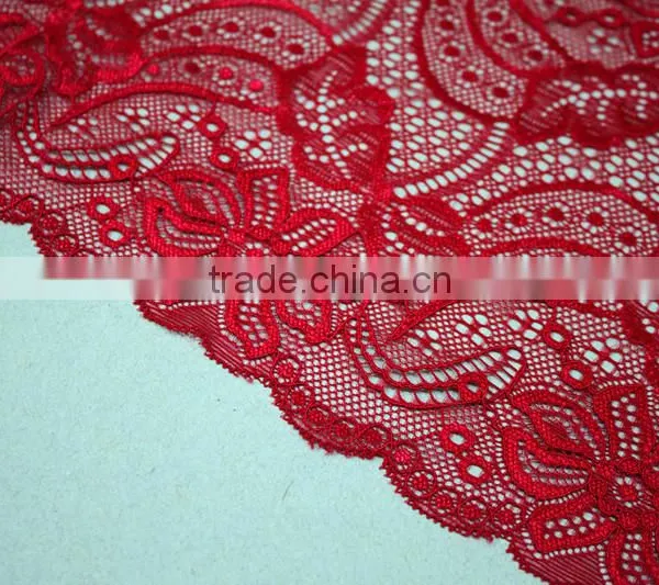 Elegant Embroider Jacquard Nylon Lace Fabric for Bra and Underwear photo-2