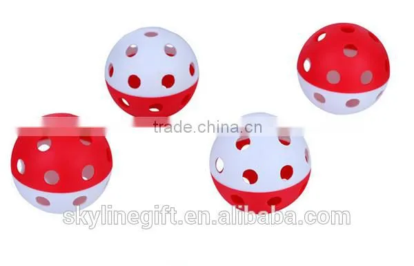 PP/PE/EVA Plastic Sports Ball, Wiffle Sports Ball With Hole for Promotional photo-5