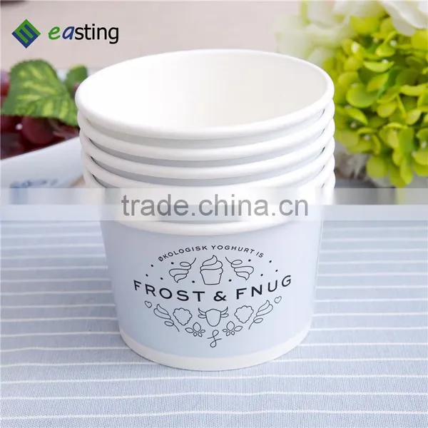 Company Logo Printed Disposable Paper Cup With Soft Ice Cream photo-5
