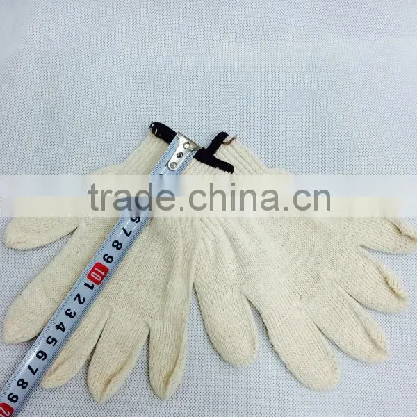 High Quality 10G Bleached White Safety Working Cotton Gloves for Kids