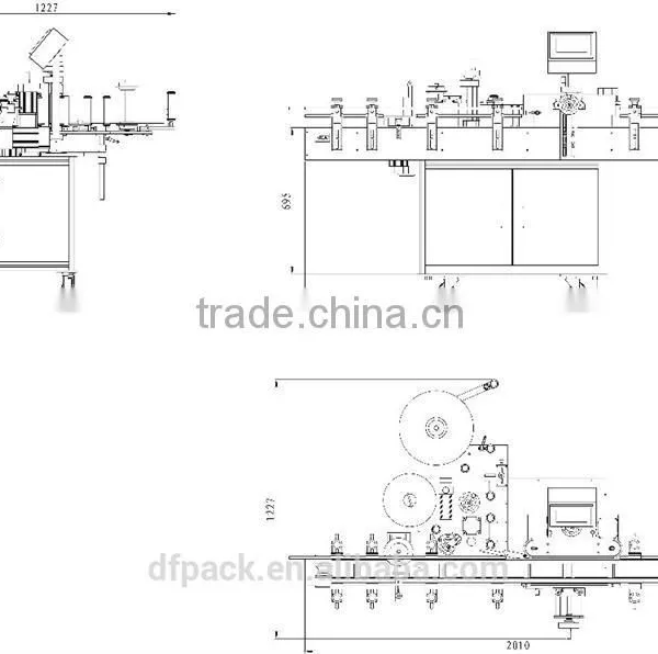 Automatic e Liquid Bottle Labeling Machine for Plastic Bottles DFD02-1 photo-2
